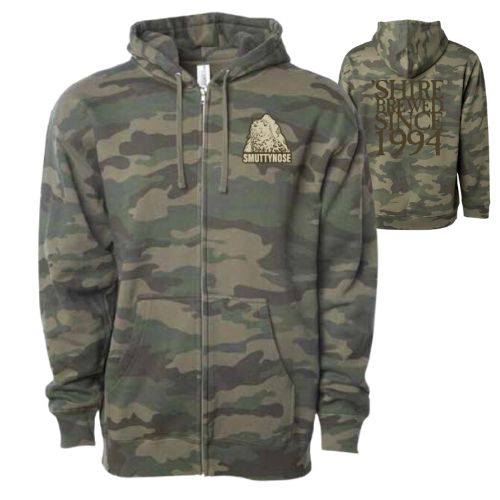 SBC ZIP HOODIE GREEN CAMO