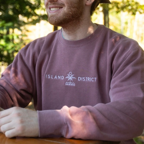 ID LS CREW LOGO MAROON
