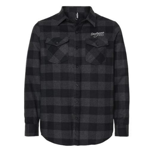 SBC LS EMBROIDERED FLANNEL GRAY